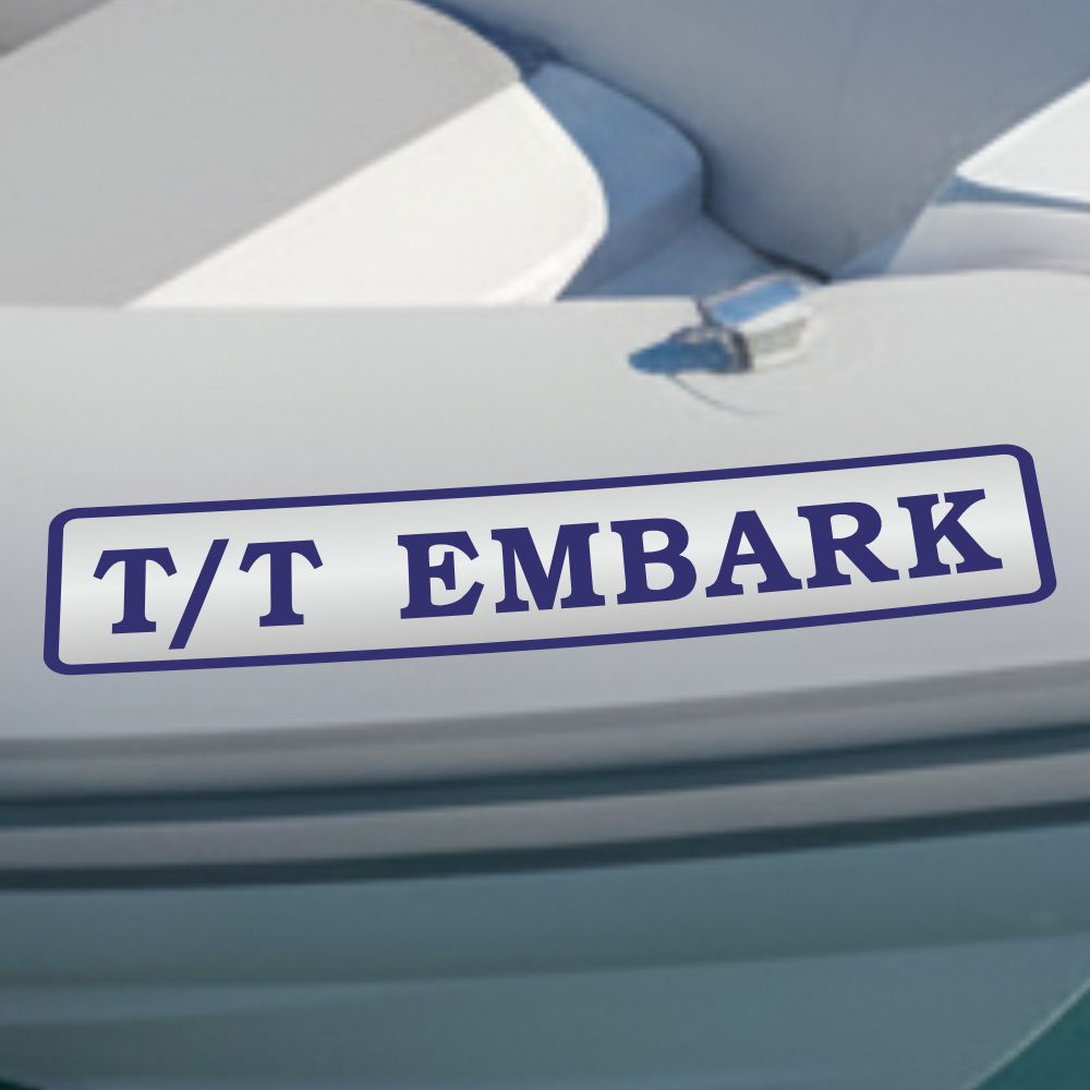 RIB / Inflatable Dinghy Nameplates for Hypalon & PVC tubes